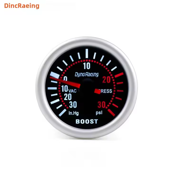 Medidor Digital De Boost Turbo Dynoracing 2'' 52mm Universal Con LED Y Puntero PSI Para Coche Medidor De Presión De Aire Mecánico Metal Y Plástico 12V - 1
