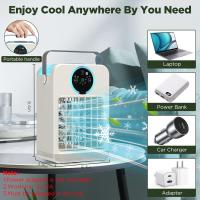 Aire Acondicionado Portátil with Remote Control, Mini Enfriador de Aire with 2-8H Temporizador, 3 Velocidades de Ventilador, 2 Modos de Nebulización, 700ML Climatizador Evaporativo para Hogar - details 4