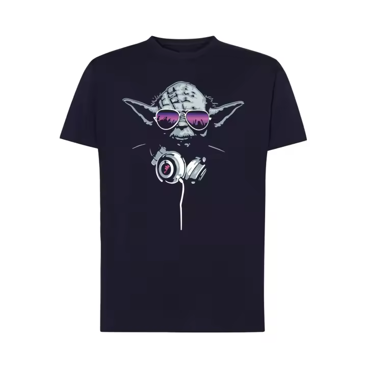 Camiseta del D´J Jedi - dj maestro con auriculares - Unisex algodón premium - 1