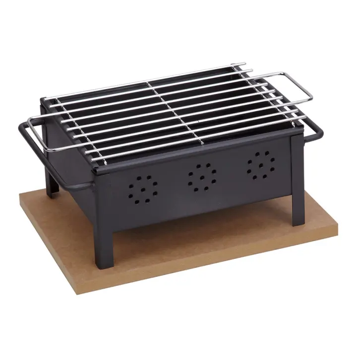 Barbacoa sobremesa 25x20 (parrila inox) 2905 sauvic - 1