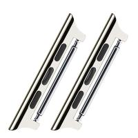Adaptador De Correa Para Apple Watch Ultra 9 8 7 6 5 4 SE Compatible Con Bandas De 49mm 45mm 44mm 41mm 40mm Acero Inoxidable Accesorios Para Reloj - details 5
