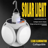 Lámpara De Camping LED Portátil Recargable Por Sol Y USB Iluminación Nocturna De Emergencia Plegable Para Pesca Y Senderismo - details 9