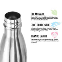 Termo BPA Free De Acero Inoxidable 500ml Con Doble Aislamiento Para Agua Y Cerveza Termo Ecológico Para Deporte Y Uso Diario - details 10