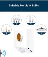 Soporte De Lámpara E27 Con Sensor De Movimiento PIR 360 Grados Y Luz LED No Ajustable Tiempo De Retardo Base De Diodo Emisor De Luz AC 100V-265V - details 8