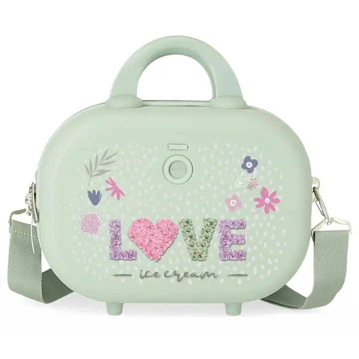 Enso Neceser de 29 cm x 21 cm x 15 cm fabricado en ABS. Verde - 1