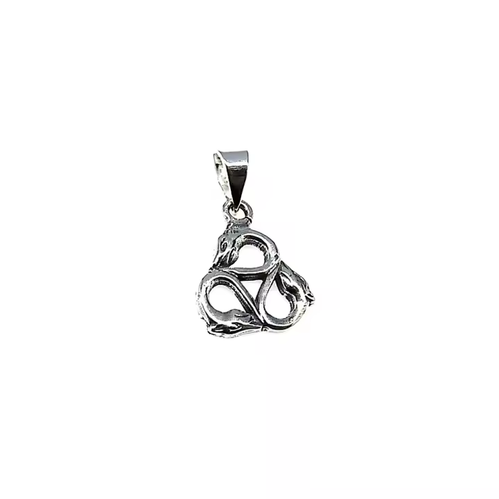 Inmaculada Romero Colgante Plata Ley 925m Amuleto Serpientes Unisex 13mm - 1
