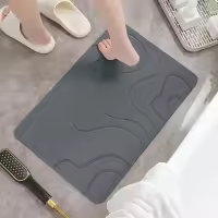 Alfombra De Baño De Piedra De Diatomeas Interior Absorbente Y Secado Rápido Alfombra De Ducha De Plástico Moderna Antideslizante Para Entrada - details 7
