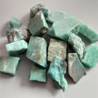 Piedra De Amazonita Natural Cristal Reiki Energía Mineral Especímenes Decoración De Hogar Regalo De Navidad Piedra Rugosa - details 5