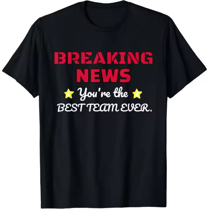 Camiseta de Manga Corta, 100% Algodón, Ropa Unisex para Hombres y Mujeres en 5 Tallas, Camiseta Negra, Cuello redondo con estampado. - 1
