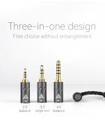 QKZ Q1 MAX Auriculares Con Cable De Audio Mejorado 16 Soportes 352 Núcleos 3en1 Platinado Plateado MMCX QDC KZ C Compatible Con HBB ZXT AS16 pro ZSN pro X - details 6