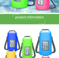 Bolsa Seca Impermeable De PVC Para Deportes Al Aire Libre Buceo Natación Vela Canotaje Remo Senderismo Con Mochila Flotante Y Dos Hombros - details 6