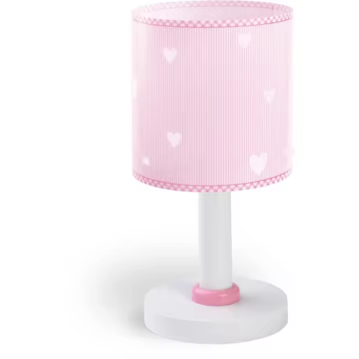 Lámpara de mesita infantil Sweet Dreams Corazones rosa - 1