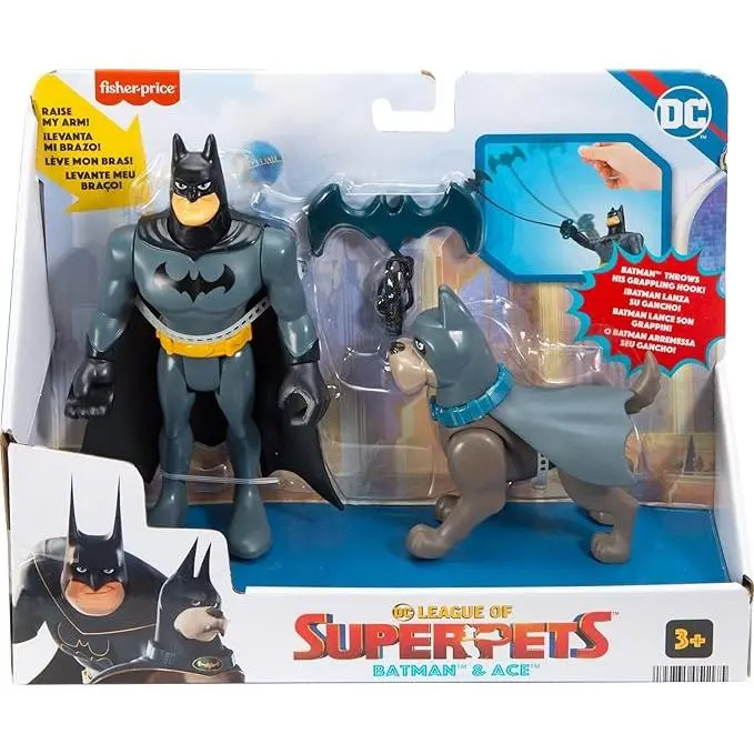 Figuras DC Liga de Super Mascotas Batman y ACE - 1
