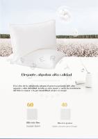 Nuevo&PACK2 ,PACK1  Almeritex 2000 100% Algodon Almohada Transpirable Antialérgico para Hotel  almohadas suaves de fácil cuidado - details 1