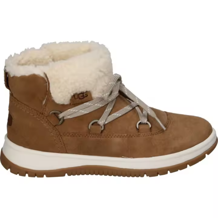 UGG | Botines UGG Lakesider Heritage Lace para Mujer – Botines Australianos en Color Chesnut – Con Borreguito – Botines con Cierre de Boa – Perfecto para Invierno – Tendencia - Moda - 1