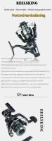 Carrete De Pesca Spinning Metal Max 8-25KG 14+1 BB Carp Front Rear Double Brake Para Agua Salada Y Dulce Uso Ambidextro - details 0
