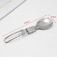 Cuchara Y Fork Plegables De Acero Inoxidable Para Camping Senderismo Picnic Bicicleta Montaña. Utensilios De Cocina Plegables. Spork Todo En Uno. - details 6