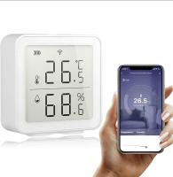 WiFi Tuya Sensor de temperatura sem fio, Smart Life digital termómetro higrómetro interior, compatível com Alexa, com armazenamento de dados e funções de alarme - details 0