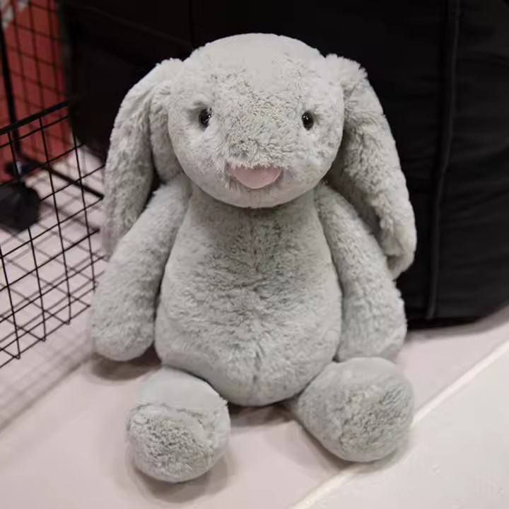 Muñeco De Peluche De Conejo Lop Lindo Juguete Suave Para Bebés Y Niños Con Orejas Largas Compañero De Sueño Divertido Decoración De Pascua Regalo Para Niños - 1