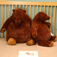 Oso De Peluche Marrón De 40cm Juguete Grande Oso Teddy Suave Cojín Almohada Para Niñas Regalos De Cumpleaños Juguetes De Animales De Peluche Unisex - details 1