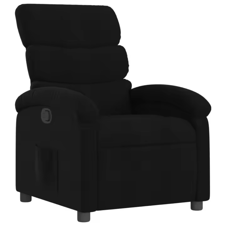 vidaXL Sillón reclinable de tela Gris claro, Gris oscuro, Negro Sillon Dormitorio Sillon Comodos Silla Relax Sillón Sofá - 1