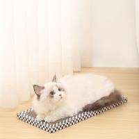 Tablero De Afilado Para Gatos a Cuadros Negro Y Blanco Juguete Resistente Al Desgaste Para Masticar Uñas Cama Para Gatos - details 2