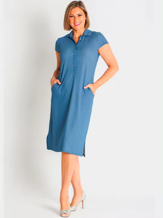 368356L VESTIDO PUNTO DENIM - 1
