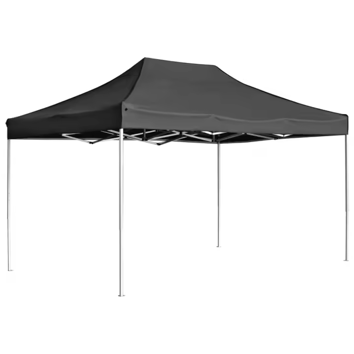 vidaXL Carpa plegable profesional de aluminio gris antracita 4,5x3 m - 1