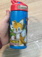 Botella de agua deportiva con pajita y asa Sonic de 410ml - details 6