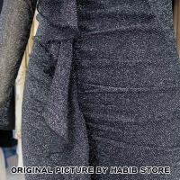 Vestido Mini De Noche Para Mujer En Malla Negra Con Lentejuelas Brillantes Y Transparencia Manga Larga Estilo Sexy Para Fiesta Clubwear - details 9