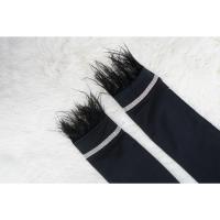 Chaqueta De Mujer Elegante De Verano Con Cuello V Y Mangas Largas Doble Filo Traje Femenino Para Oficina A-Line Midi - details 11