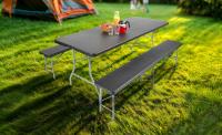 AREBOS Juego de Marquesina Juego de Mesa de Cerveza Mesa de Camping Plegable - details 0