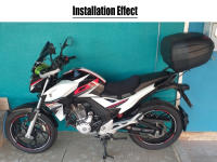 Guardabarros Trasero Resistente a La Tierra Para Motocicleta Para Honda NC750X 2021 NC700 NC750D Ninja 250 Negro ABS Plástico + Soporte De Aluminio De Alta Calidad - details 2