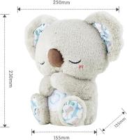 Koala relajante de Plush portáil, nutria que dierme, breathes y Alivia La Ansiedadcon Luz musical y Chupete. - details 0