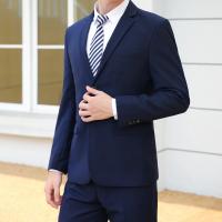 Traje De Novio Italiano Estilo Slim Para Hombre Color Sólido Moda Negocios Traje De Boda Profesional Conjunto De Chaqueta Y Pantalones - details 10