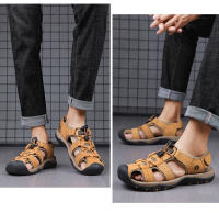 Sandalias De Cuero Genuino Para Hombre Zapatos De Agua Para Exterior Sandalias De Verano Para Hombre SNORW Casual Cómodo - details 7