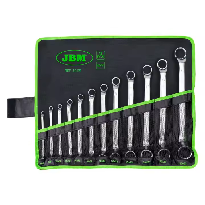 JBM 54119 - Kit de 12 llaves de estrella acodadas 12 cantos - 1