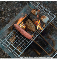 Red De Barbacoa De Acero Inoxidable Para Camping Y Picnics CAMPINGMOON J Series Tamaño Grande Mediano Y Pequeño Malla Cuadrada - details 0