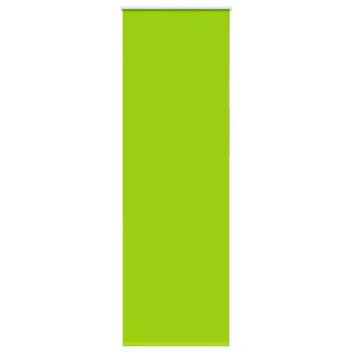vidaXL Estor Enrollable Opaco hojas verde 65x210 cm Tela Ancho 60,7 cm - 1