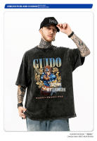Camiseta Guido Mista Oversize Vintage Manga Harajuku Retro DIO Kujo Jotaro JoJo Sex Pistols Para Hombres Camisetas De Algodón Con Estampado De Anime Para La Vida Diaria - details 3