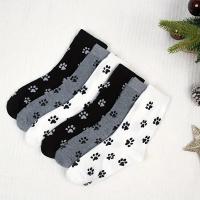 Calcetines Casuales Para Mujer Con Patrón De Dibujos Animados De Perro Cómodos Absorbentes De Sudor Transpirables De Cuello Redondo Talla Media - details 2