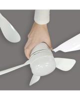 ALEMAR - VENTILADOR BLANCO CON ROSCA PARA LÁMPARA MODELO NANO 42CM 5 PALAS 11819 ALEMAR - details 3