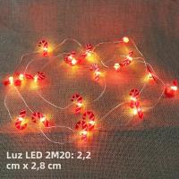 Luces De Cadena De Hadas 2M Con Santa Claus Y Payaso De Navidad Para Decoración De Habitación Y Jardín Luz LED De Guirnalda Navideña - details 13