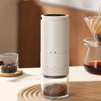 Nueva Molinillo De Café Eléctrico Con Cilindro Cono 1500mAh Máquina De Molienda De Granos Ajustable Externamente Kaffe Bohnen Grinder - details 0