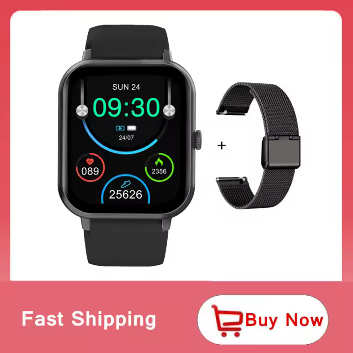 Reloj Inteligente para Mujer Pantalla Táctil Completa de 1.83inch Monitor de Sueno Respuenda Llamada Whatsapp Notificación para Android IOS con Altavoz Integrado Rastreo de Actividad Personalizada Compatible con Dispositivos Android - 1