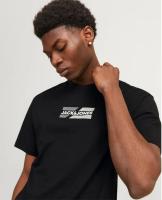 [Talla 3XL] Jack & Jones Hombre Camiseta de Algodón Mod JJECORP GRAPHIC TEE CNECK  Color BLACK Moda Casual Informal Primavera Verano Ref 268415 - details 6