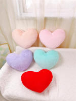 Cojín De Forma De Corazón De Peluche De Conejo Falso Para Sofá Decoración De Mesa Cofia Cojín De Silla Relleno De Algodón PP - details 5