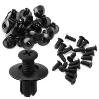 Clavos De Plástico Para Coche 8mm Universal Para Parachoques Y Guardabarros Negros 300/50pcs Accesorios De Automóvil Clips De Empuñadura - details 1