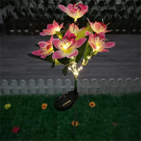 Lámpara De Jardín Solar LED Para Orquídeas Impermeable Decoración De Navidad Y Fiesta Para Aisles Corredores De Villa Y Jardín - details 9