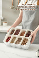Caja De Almacenamiento Para Condimentos 8 En 1 Juego De Botellas De Especias Organizador De Cocina Contenedor Moderno De Acrílico - details 4